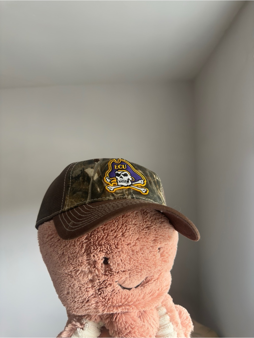 ECU Pirates Camo Baseball Hat The Game Realtree Mesh Back